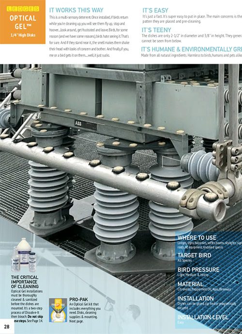 optical gel product brochure cover
